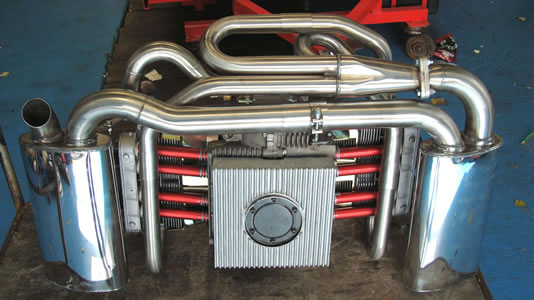 Dual Muffler Side Exit System