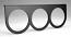 Auto Meter gauge panel 3-Hole Black 2 5/8 in